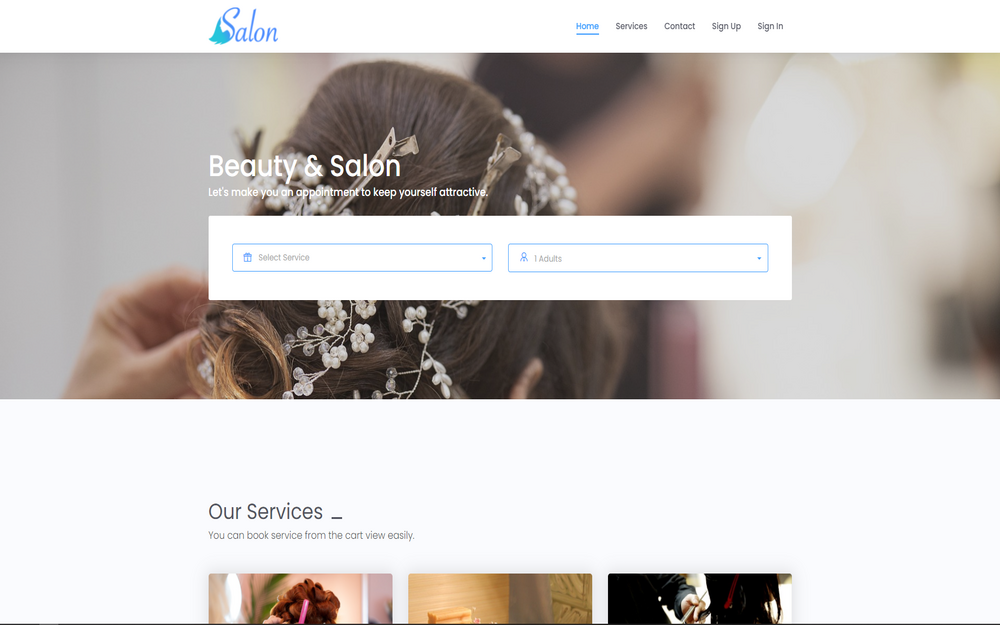Salon Booking system